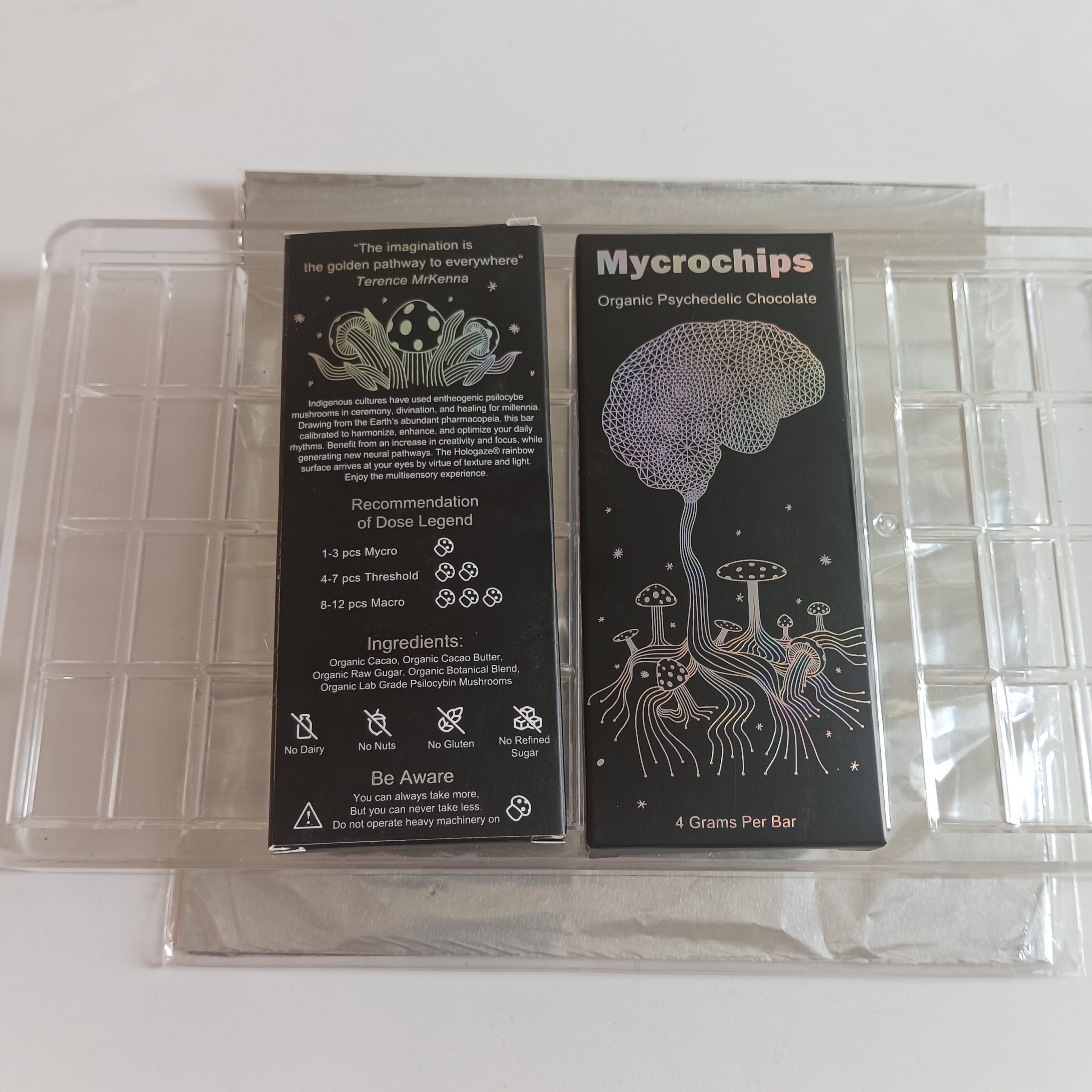 Mycrochips 4G Chocolate Packing Boxes Empty Package Bags -test