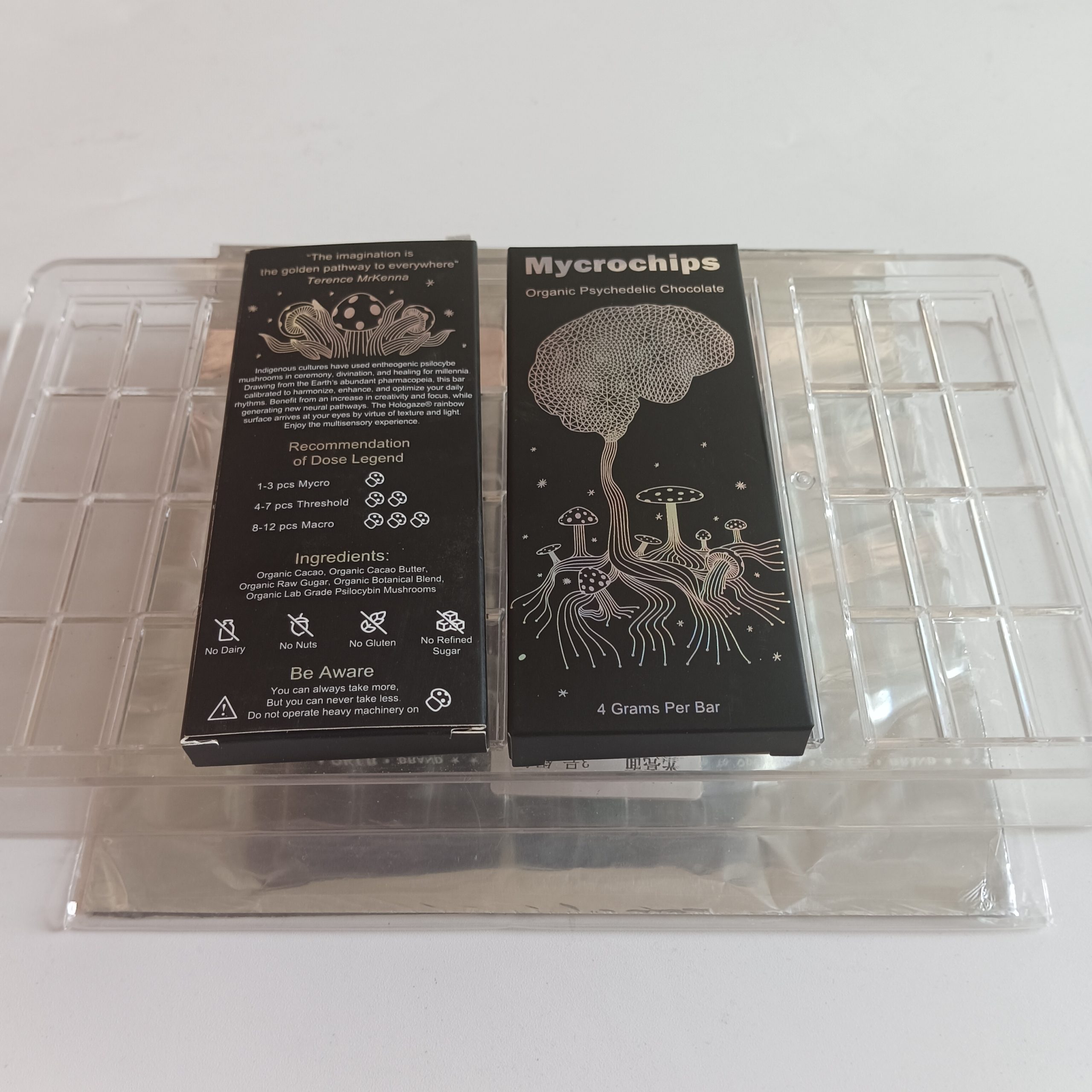 Mycrochips 4G Chocolate Packing Boxes Empty Package Bags -test