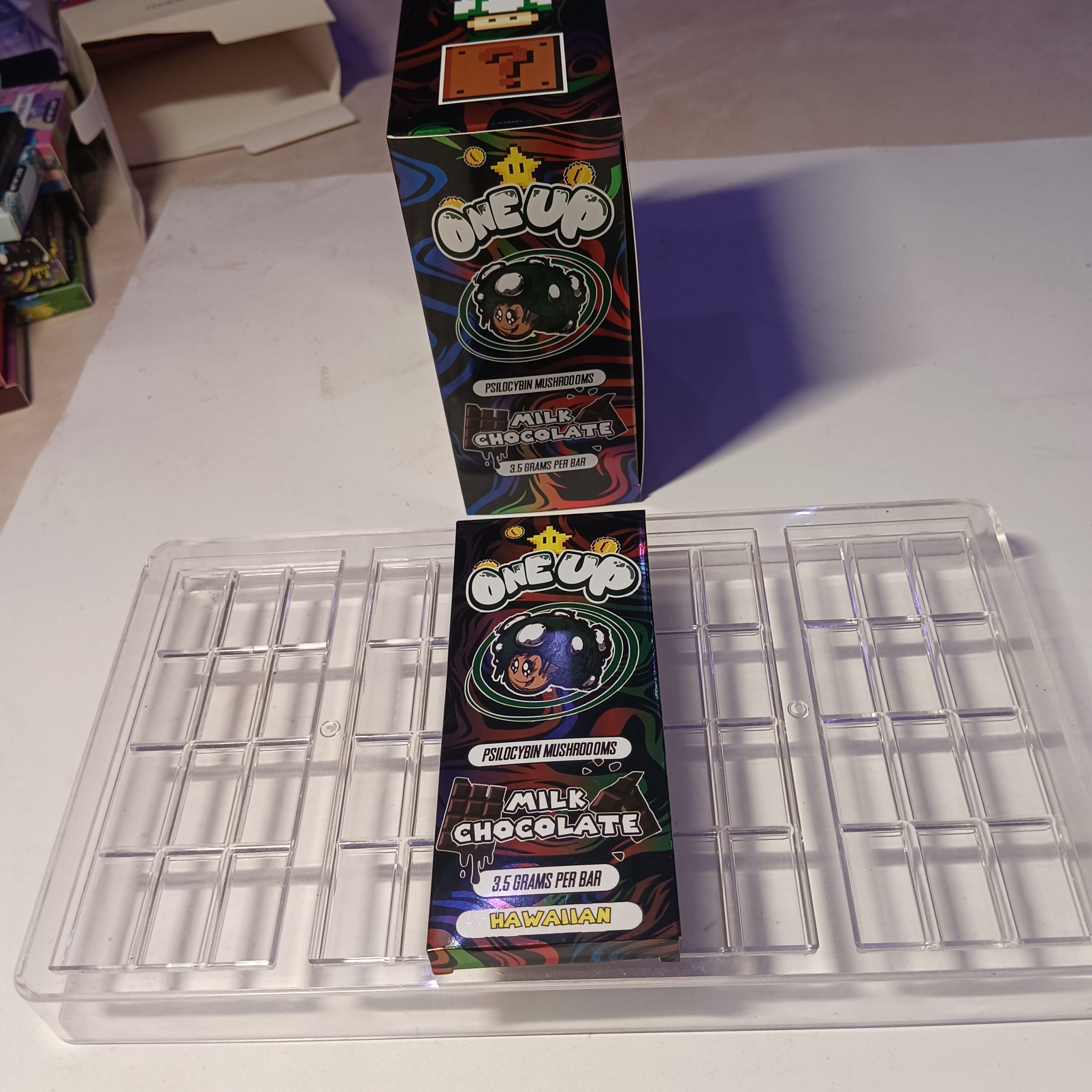 One Up 3.5G Chocolate Empty Packing Box-test