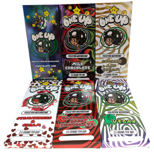 One Up Milk Chocolate 3.5G Mushroom Chocolate Empty Packaging Box